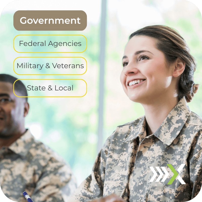 Service member in uniform participating in training, representing Rouxbe’s government and military workforce development programs.